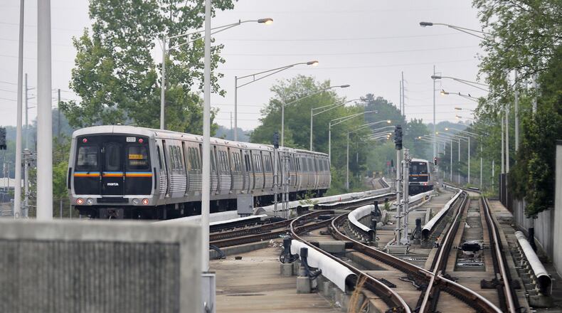 MARTA expansion could be part of a Fulton County transit plan. BOB ANDRES /BANDRES@AJC.COM AJC FILE PHOTO