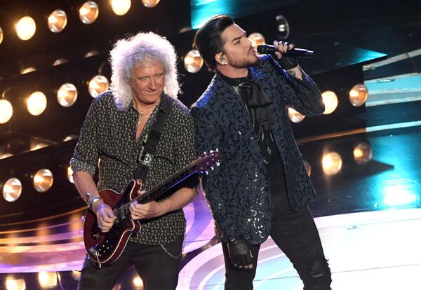 HOLLYWOOD, CALIFORNIA - FEBRUARY 24:  Adam Lambert (L) and Brian May of Queen perform onstage during the 91st Annual Academy Awards at Dolby Theatre on February 24, 2019 in Hollywood, California. (Photo by Kevin Winter/Getty Images)