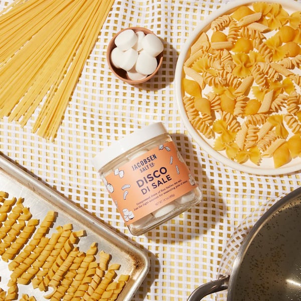 Discs of Italian sea salt. (Courtesy of Nolan Calisch/Jacobsen Salt Co.)