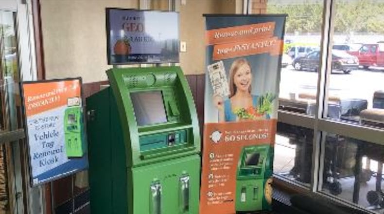 Clayton County now has a self-service car tag kiosk at the Lovejoy Kroger.