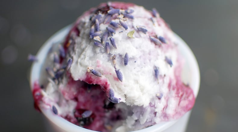 Blueberry Lavender Ice Cream (photo credit Andre Gallant)