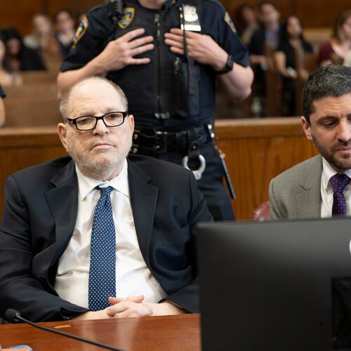 Harvey Weinstein appears in Manhattan criminal court on Friday, May 15, 2026, in New York. (Steven Hirsch /New York Post via AP, Pool)