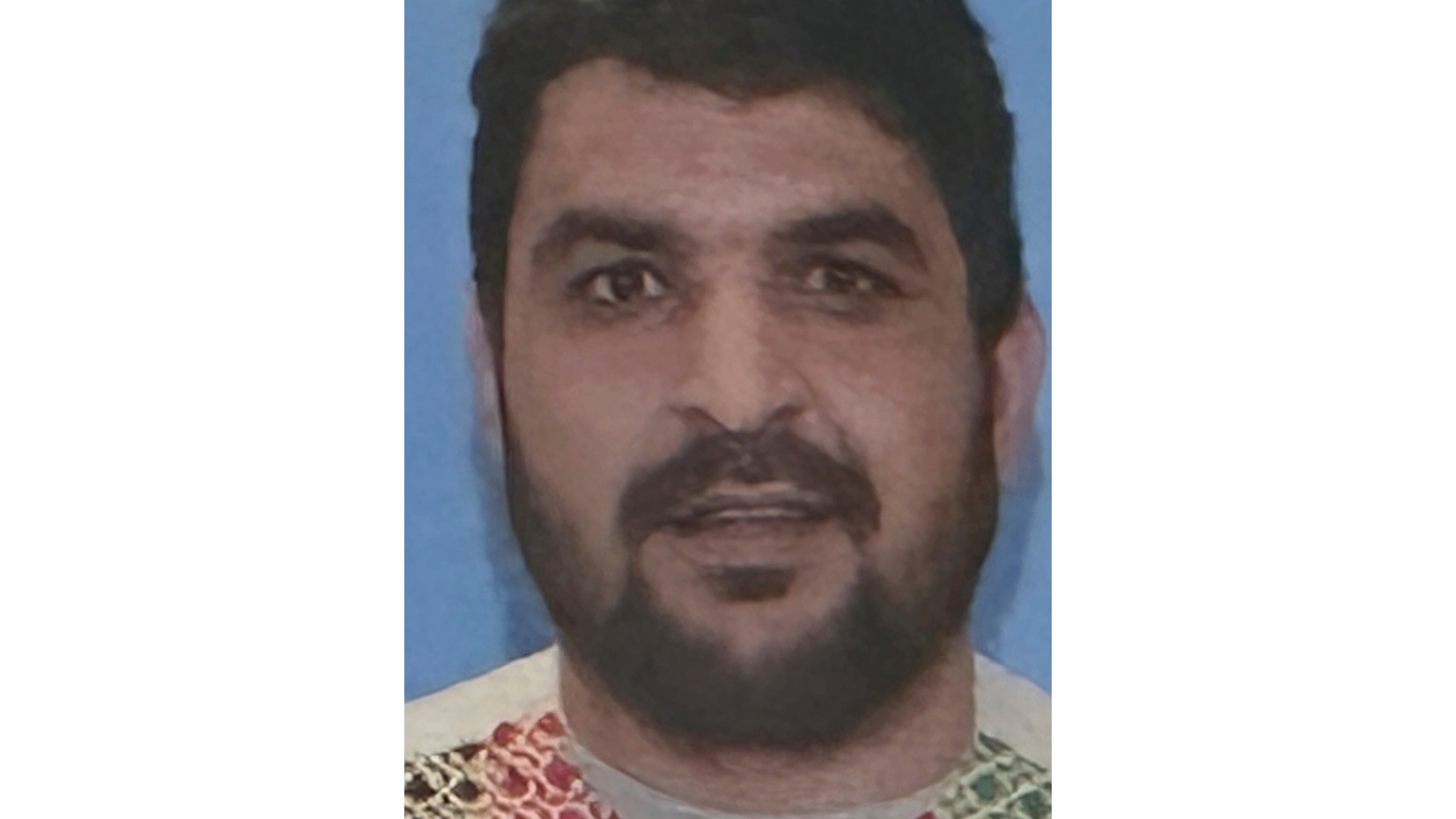 This photo provided by the U.S. Attorney's Office on Thursday, Nov. 27, 2025, shows National Guard shooting suspect Rahmanullah Lakanwal. (U.S. Attorney’s Office via AP)