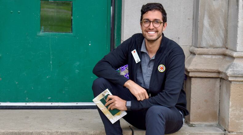 Shaun Kleber is shown outside the Detroit high school where he worked through City Year. CONTRIBUTED