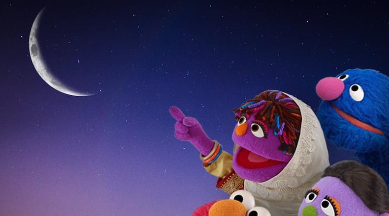 "Ramadan Mubarak to all of our friends!" Sesame Street posted with this image