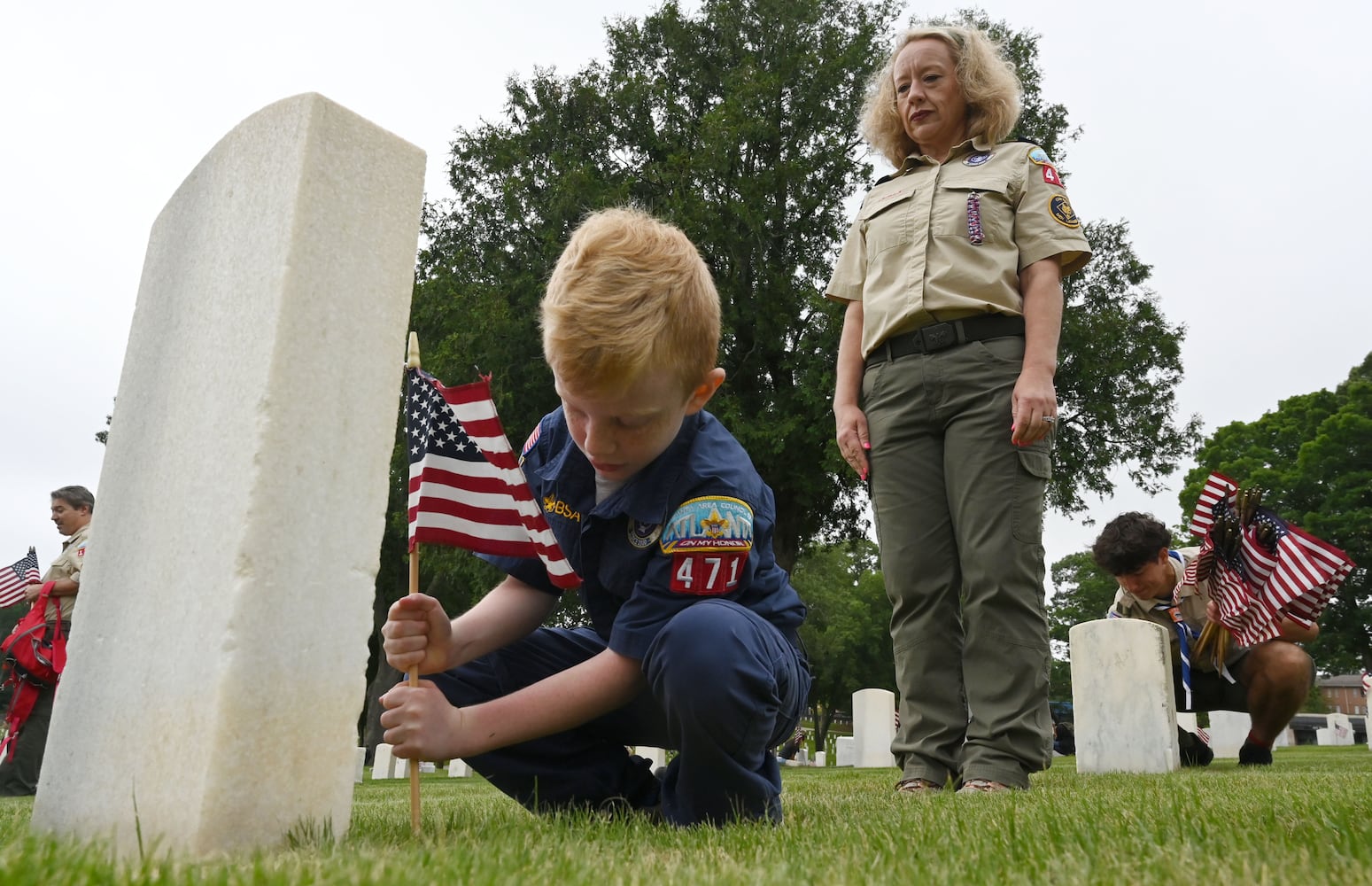 Memorial Day Flag Placement