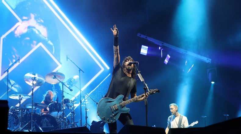 Foo Fighters, who performed in Atlanta in 2018, are part of the Dec. 26 "Georgia Comes Alive" virtual concert. Robb Cohen/For the AJC