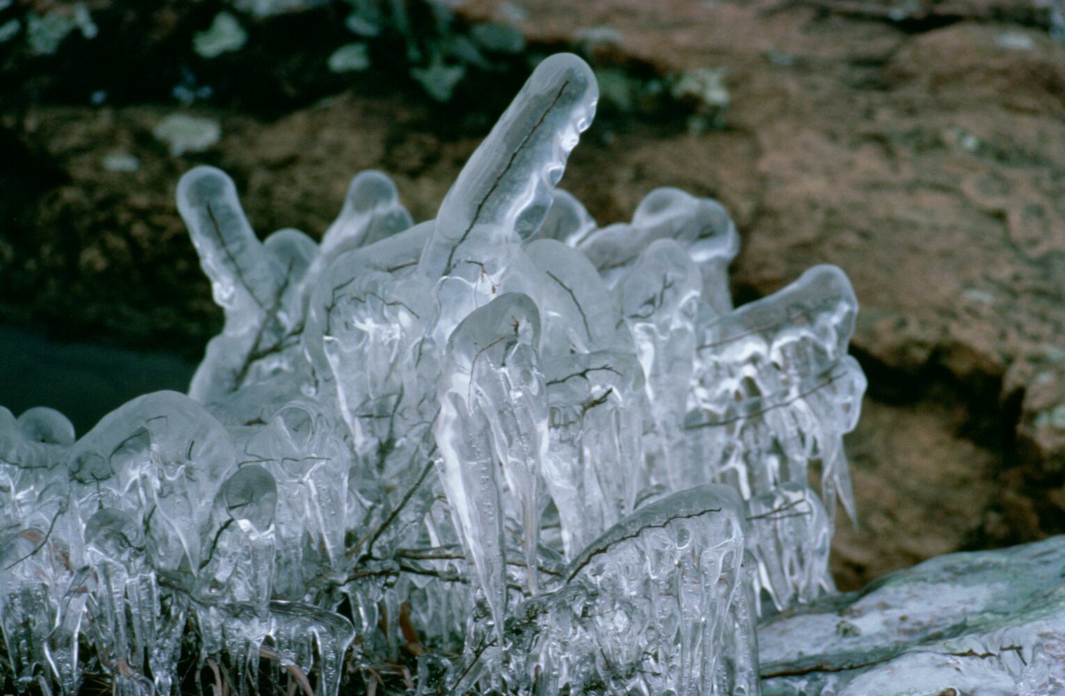 Natural ice sculpture