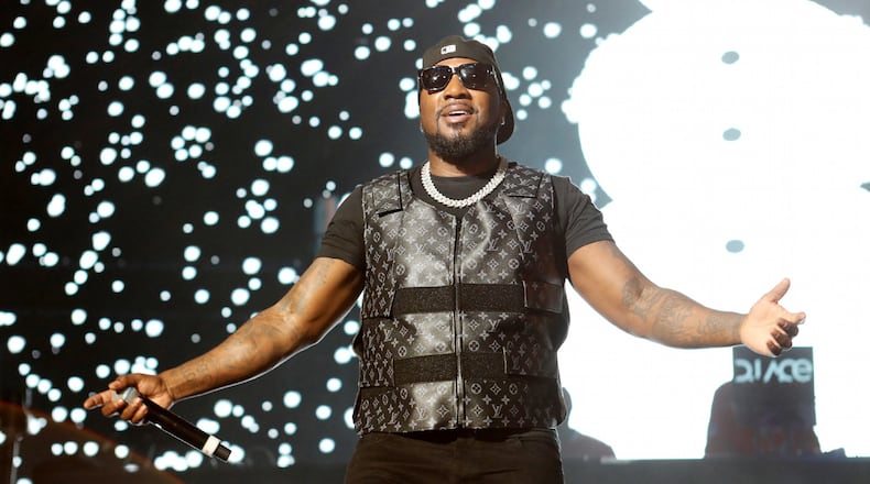 The Legendz of the Streetz Tour rocked sold-out State Farm Arena in Atlanta on Friday, April 1, 2022. The show featured hip-hop stars Jeezy (above), Rick Ross, T.I., Trina, DJ Drama, Dav3D and D'Myke. (Robb Cohen for the AJC 2022)