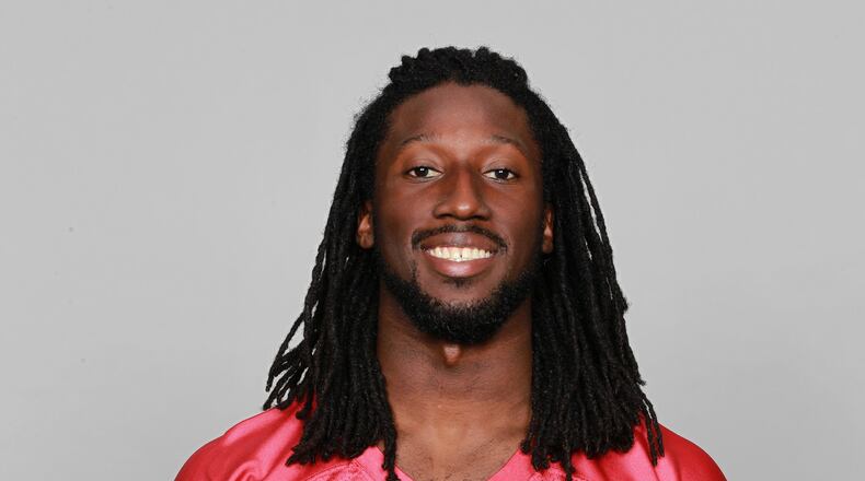 This is a 2015 photo of Desmond Trufant of the Atlanta Falcons NFL football team. This image reflects the Atlanta Falcons active roster as of Monday, June 15, 2015 when this image was taken. (AP Photo)