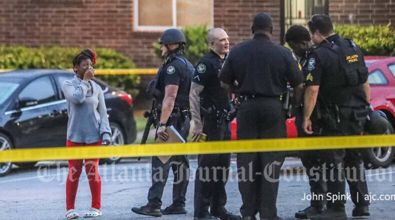 A man was found with multiple gunshot wounds at an apartment in south Atlanta, police said.