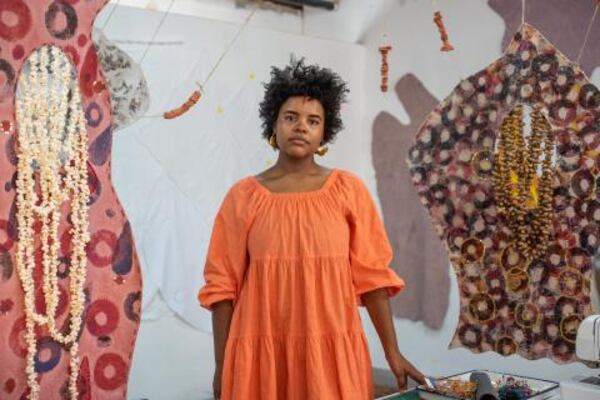 Kelly Taylor Mitchell is featured in the African Diaspora Art Museum of Atlanta’s "Through Lines" exhibit, alongside fellow Nellie Mae Rowe Award honoree Arturo Lindsay, through March 30.

