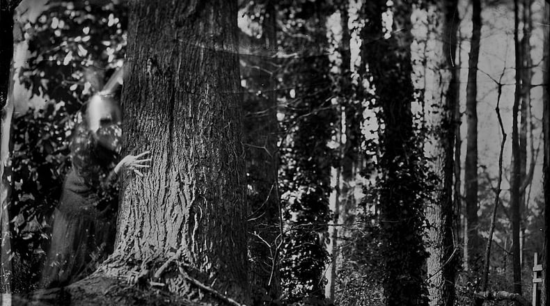 “Hidden Seeker” is featured in the solo show “Meet Me in My Dreams” by Mary Anne Mitchell. The show is at Chastain Arts Center Gallery.