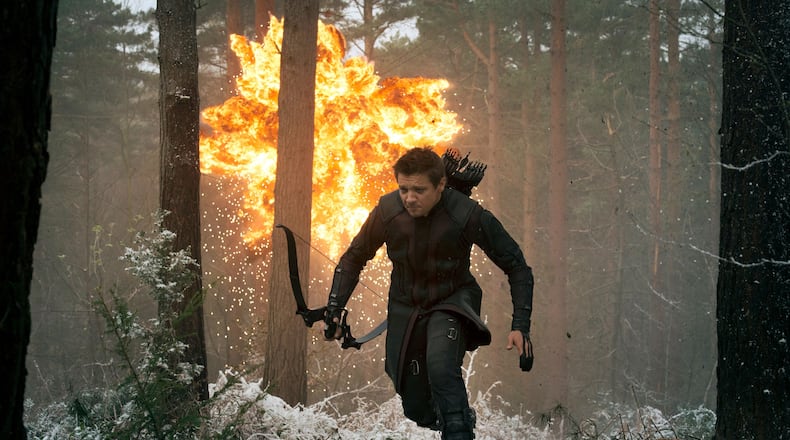 After breaking both arms, Jeremy Renner (seen here in Avengers: Age of Ultron) is back in superhero shape.