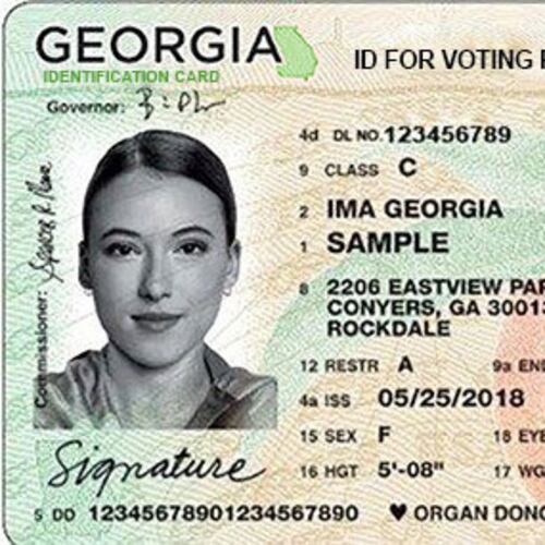 All Georgia ID cards with a black or gold star in the upper right corner are Real ID compliant. (Courtesy of Georgia Department of Driver Services)