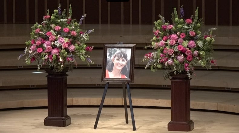 The celebration of life of Amy St. Pierre in 2023.