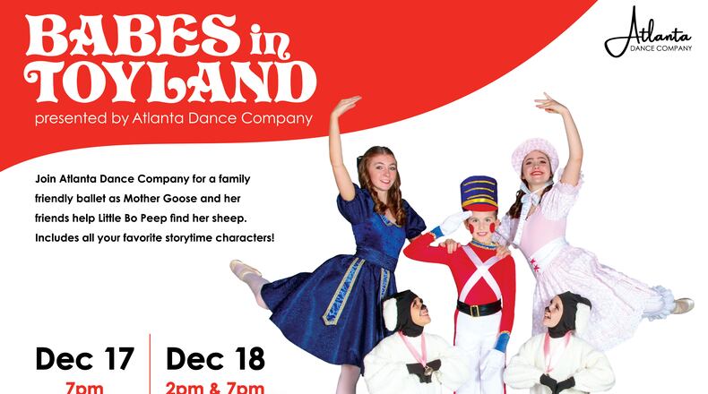 The Atlanta Dance Company will present Babes in Toyland at 7 p.m. Friday, Dec. 17 and 2 p.m. and 7 p.m. Saturday, Dec. 18 at Milton High School. (Courtesy The Dancer's Studio)