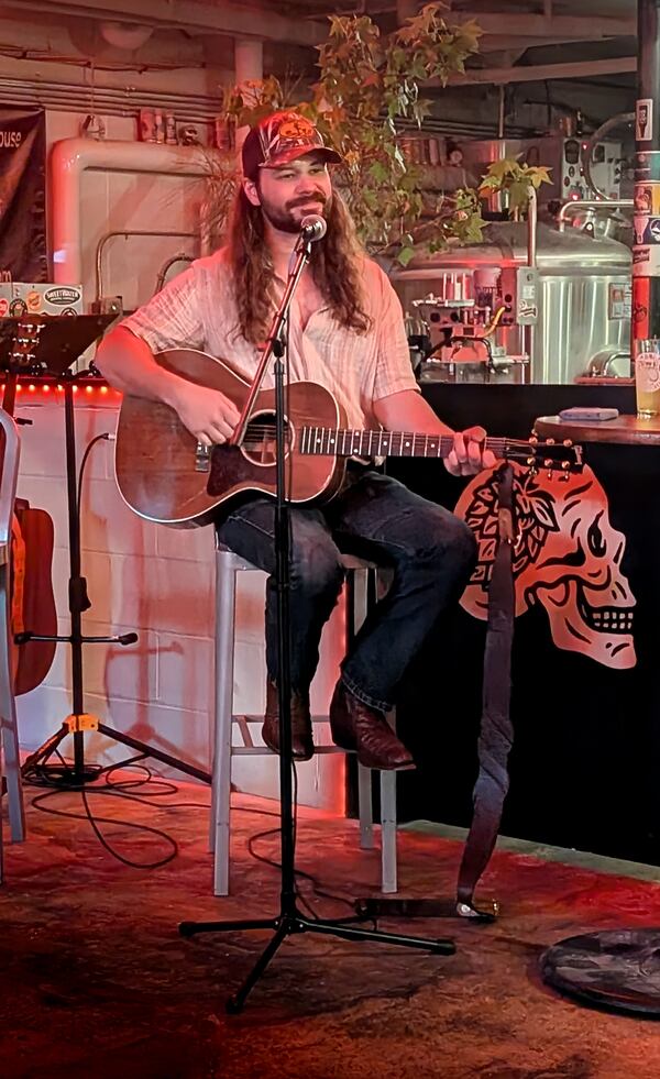 Brent Cobb performs at Piedmont Brewing in Macon. (Courtesy of Lisa Love/Georgia Music Foundation)