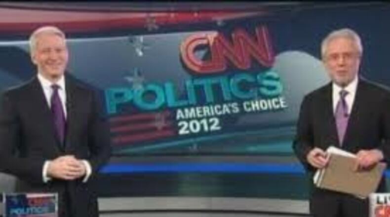 Anderson Cooper and Wolf Blitzer in 2012.