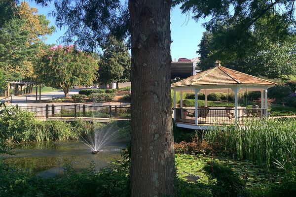 The Pete Woods Therapeutic Garden is set on the grounds of WellStar Cobb Hospital in Austell.