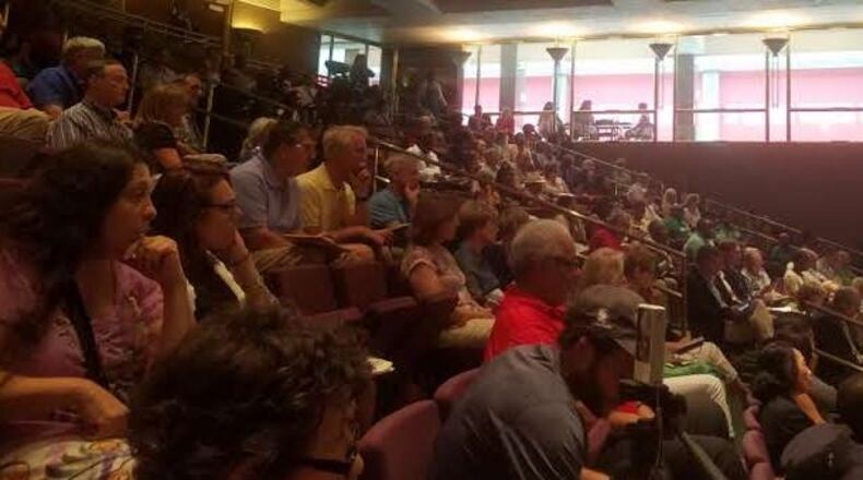 Dozens of property owners attended the Fulton Board of Assessors meeting Thursday to consider whether to uphold the current property assessments. ARIELLE KASS/ AKASS@AJC.COM