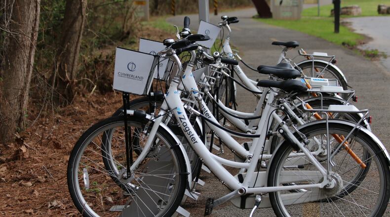 The Cumberland Community Improvement District has a partnership with Zagster that three bike-sharing stations around the district.
