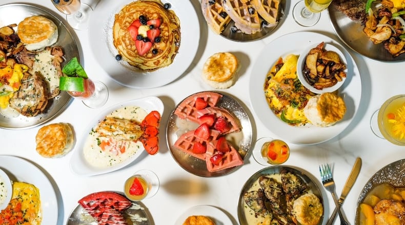 Dishes from the menu of T's Brunch Bar in Midtown.
