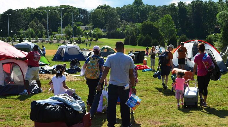 Kennesaw is having its overnight Backyard Campout event May 20 at Swift-Cantrell Park, 3140 Old 41 Highway.