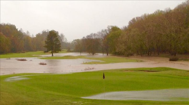 Flooding at the Golf Club at Bradshaw Farm - Woodstock