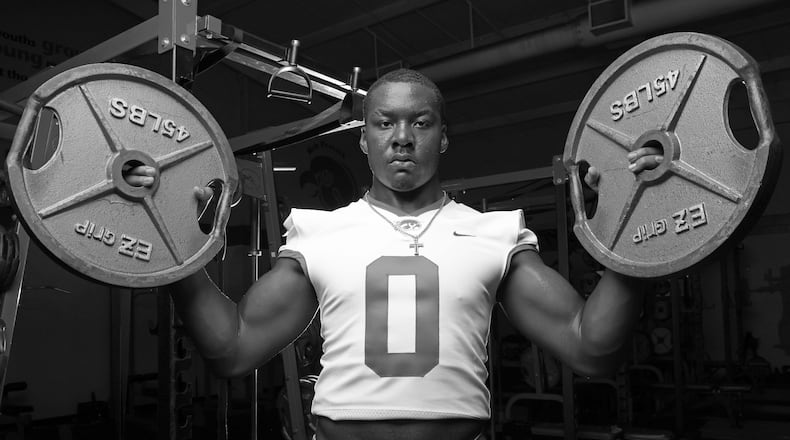Hardaway High School defensive lineman Mykel Williams, a 2021 AJC Super 11 selection, had been committed to USC. (Tyson Alan Horne / Tyson.Horne@ajc.com)