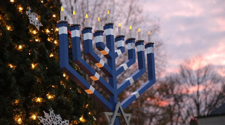 A ceremonial menorah lighting will be held from 5-7 p.m. Dec. 17 at Congregation B’nai Israel. CONTRIBUTED BY CONGREGATION B’NAI ISRAEL