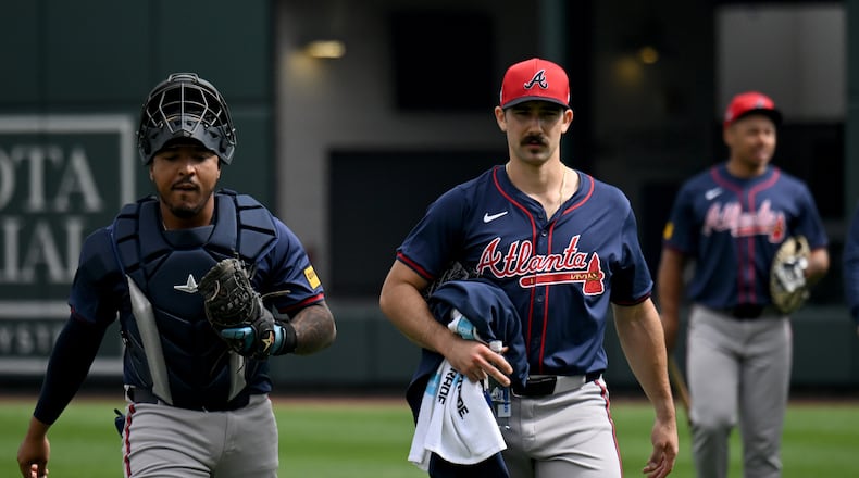 Spring training focus: Spencer Strider had a different mindset before spring training in February, and it is playing out on the mound as he continues to develop a new pitch to use this season. (Hyosub Shin/hshin@ajc.com)