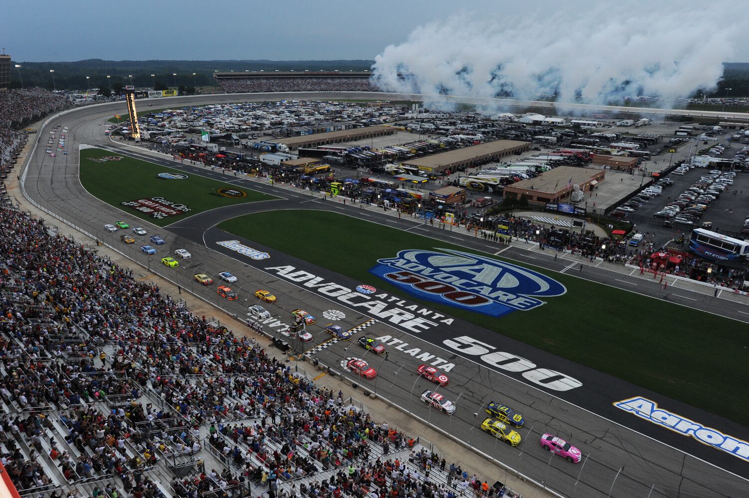 NASCAR under the lights at Atlanta Motor Speedway