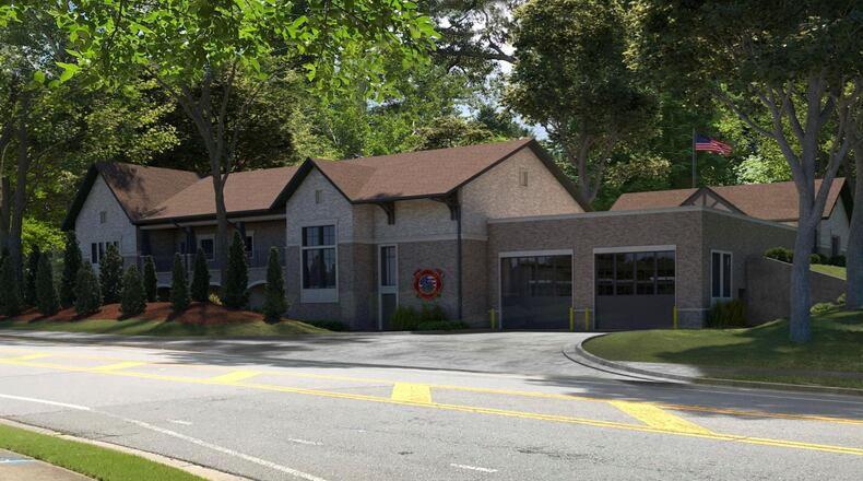 Sandy has approved the construction of a new fire station at 7800 Mount Vernon Road in the city’s Panhandle district. (Courtesy City of Sandy Springs)