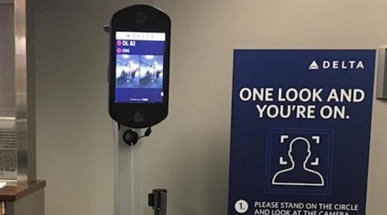 Facial recognition boarding testing. Source: Delta Air Lines