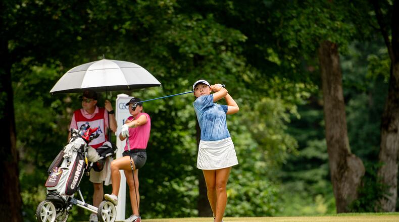 Athena Yoo, here competing in the 2023 Georgia Women's Amateur, was medalist in the Class 7A tournament and helped Lambert win the state title. She is the sort of elite player the new Louise Suggs Junior Girls Invitational is expected to draw.