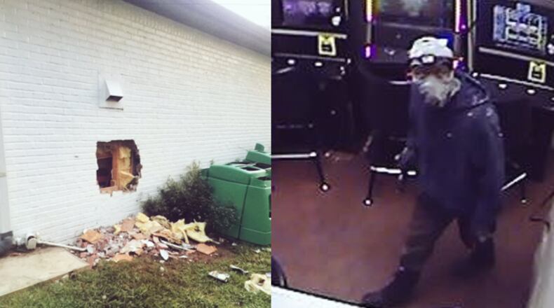 Police believe a sledgehammer was used to break into a convenience store in Fayetteville.