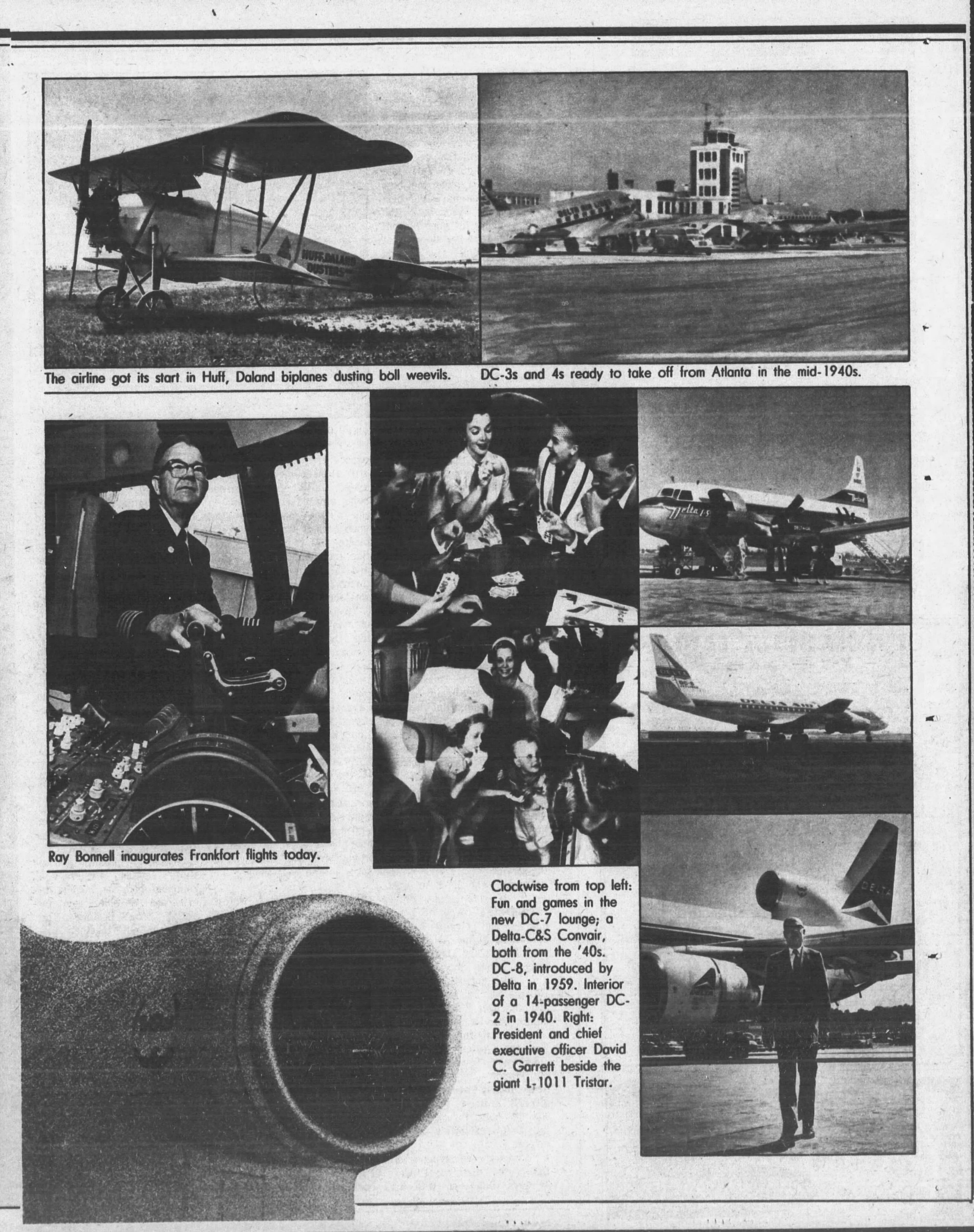 More photos from the Atlanta Journal & Constitution Magazine multi-page feature on Delta Air Lines' 50 years of history. (AJC Archives)