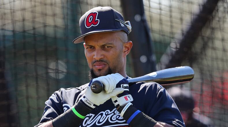 Emilio Bonifacio is currently in position to win a spot on a four-man Braves bench, although the picture could change if the team is able to make a trade to add some power. (Curtis Compton/ccompton@ajc.com)