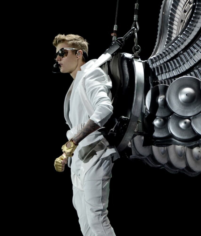 Justin Bieber at the Staples Center