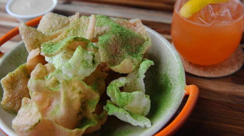 The puffs at Staplehouse are an addictive appetizer. (BECKYSTEIN.COM)