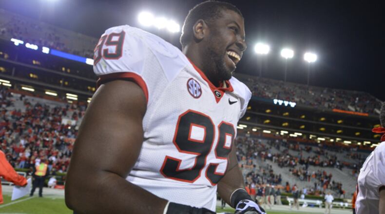Kwame Geathers anchors Georgia's defensive line.
