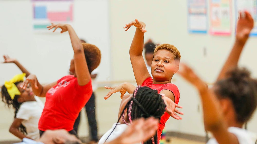 Harper-Archer Elementary School dance teacher Lisa Perrymond was hired as a first grade teacher but took over dance classes early in the school year after another teacher's resignation. Bob Andres / robert.andres@ajc.com
