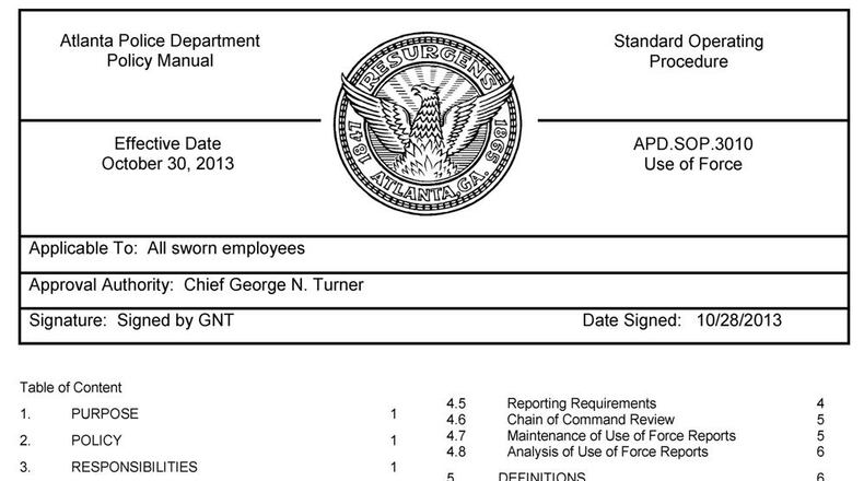 Many metro Atlanta governments and agencies do a poor job of providing public records in accordance with state law, a Georgia News Lab investigation found. News Lab students requested use of force records from 75 police and sheriff’s departments, like this one from the Atlanta Police Department.