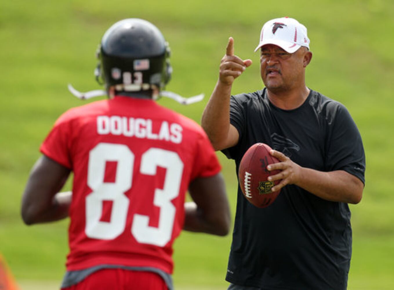 Falcons back on practice field