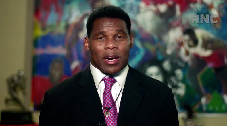 Herschel Walker, who has lived in Texas for years, registered to vote in Georgia on Aug. 17. He's considering running as a Republican to challenge U.S. Sen. Raphael Warnock. His high name recognition as a former University of Georgia football star, plus a likely endorsement from former President Donald Trump, would make him an early front-runner for the GOP nomination. (Photo Courtesy of the Committee on Arrangements for the 2020 Republican National Committee/Getty Images/TNS)