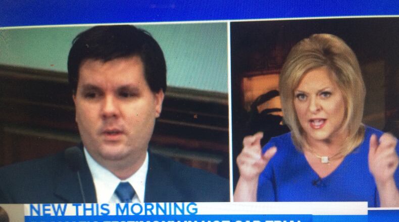 Nancy Grace discusses the Justin Ross Harris “Hot Car Death” trial Wednesday on Good Morning America. ABC