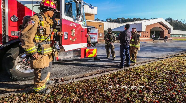 Cleveland Avenue Elementary School was evacuated early Wednesday after a problem with the heating, ventilation and air conditioning system, Atlanta fire spokesman Cortez Stafford said.