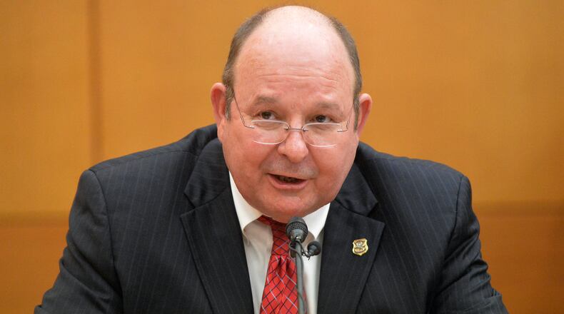 GBI Director Vernon Keenan wrote a letter to Gov. Nathan Deal finding no need for further investigation of allegations raised by a report on corruption in DeKalb County. Keenan is pictured here testifying on Nov. 10, 2014.