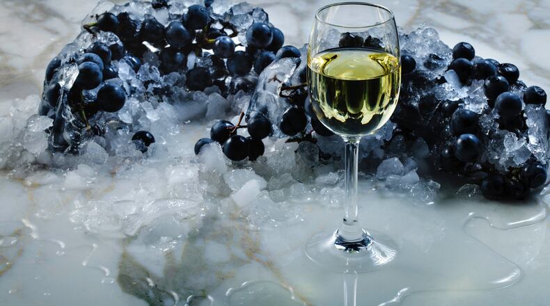 True ice wine is left long after harvest season to freeze on the vine, then pressed while frozen. (E. Jason Wambsgans/Chicago Tribune/TNS)